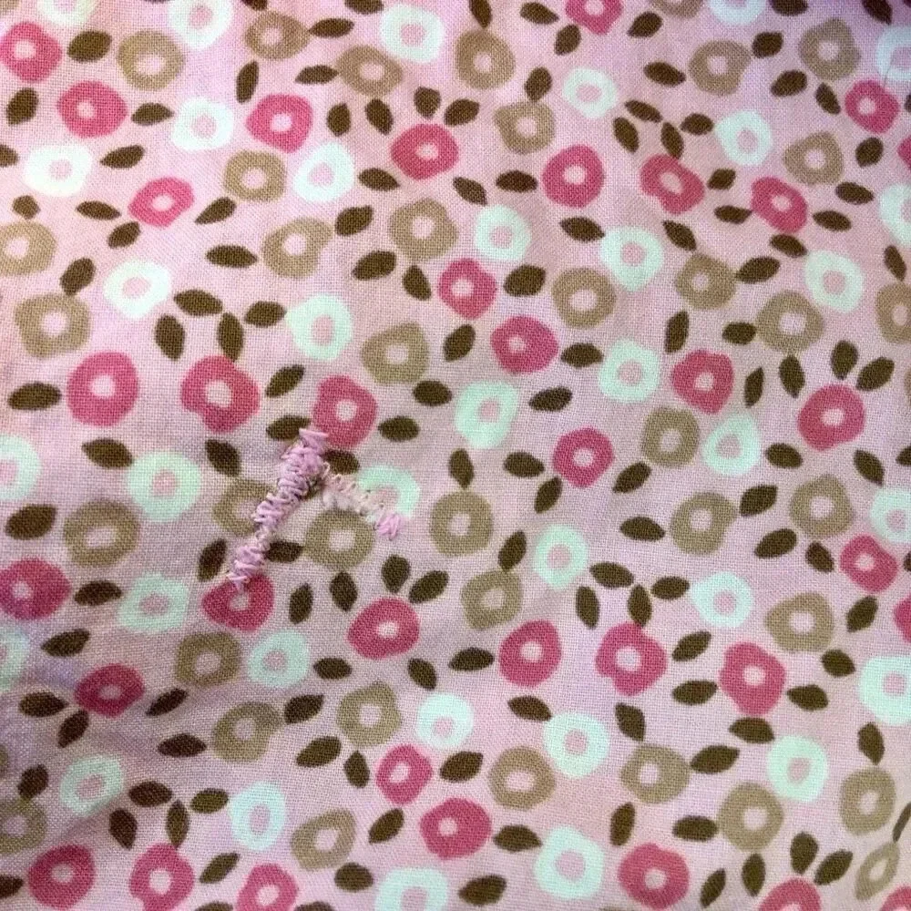 Vintage Baby Gap Toddler Pink Floral‎ Pleated Cap Sleeve Babydoll Dress Size 4Y